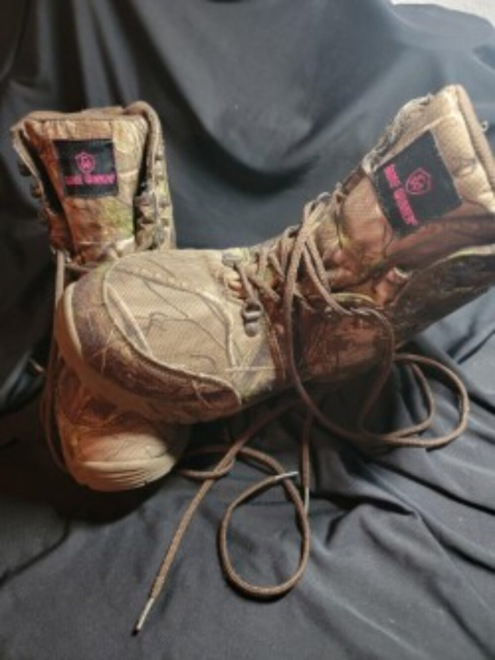 Guide Gear Womens 11 Camo Hunting Boots Waterproof Lace Up Outdoor